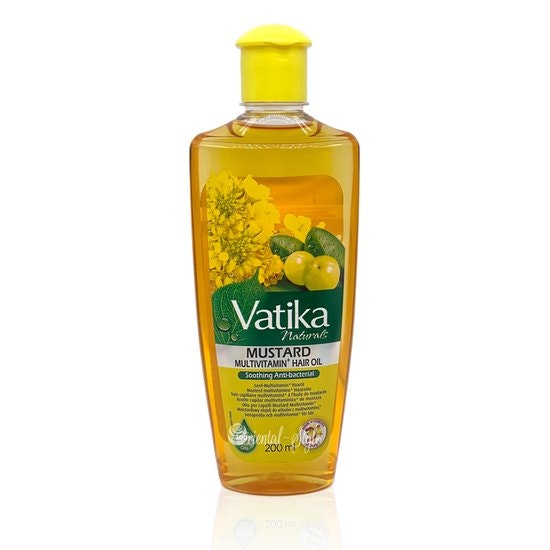 Vatika Naturals Mustard Multivitamin Smoothing Antibacterial Hair Oil 200 ml