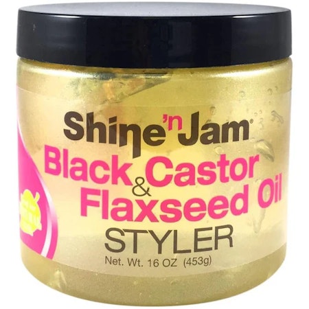 Shine-n-Jam Black Castor & Flaxseed Oil Gel 453ml