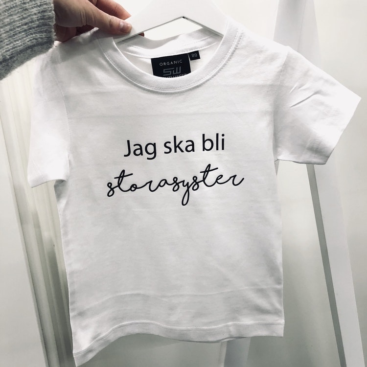 Jag ska bli storebror/ storayster tshirt MiNora