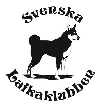 Klistermärke Svenska Laikaklubben VIT 9,5x9,5cm