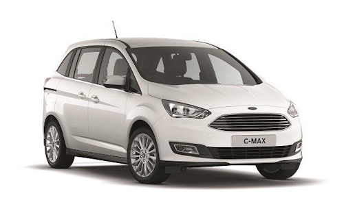 Solfilm till Ford Grand C-Max. Färdigskuren solfilm till alla Ford bilar från EVOFILM®.