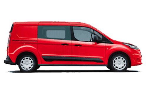 Solfilm till Ford Transit Connect Crew L2.