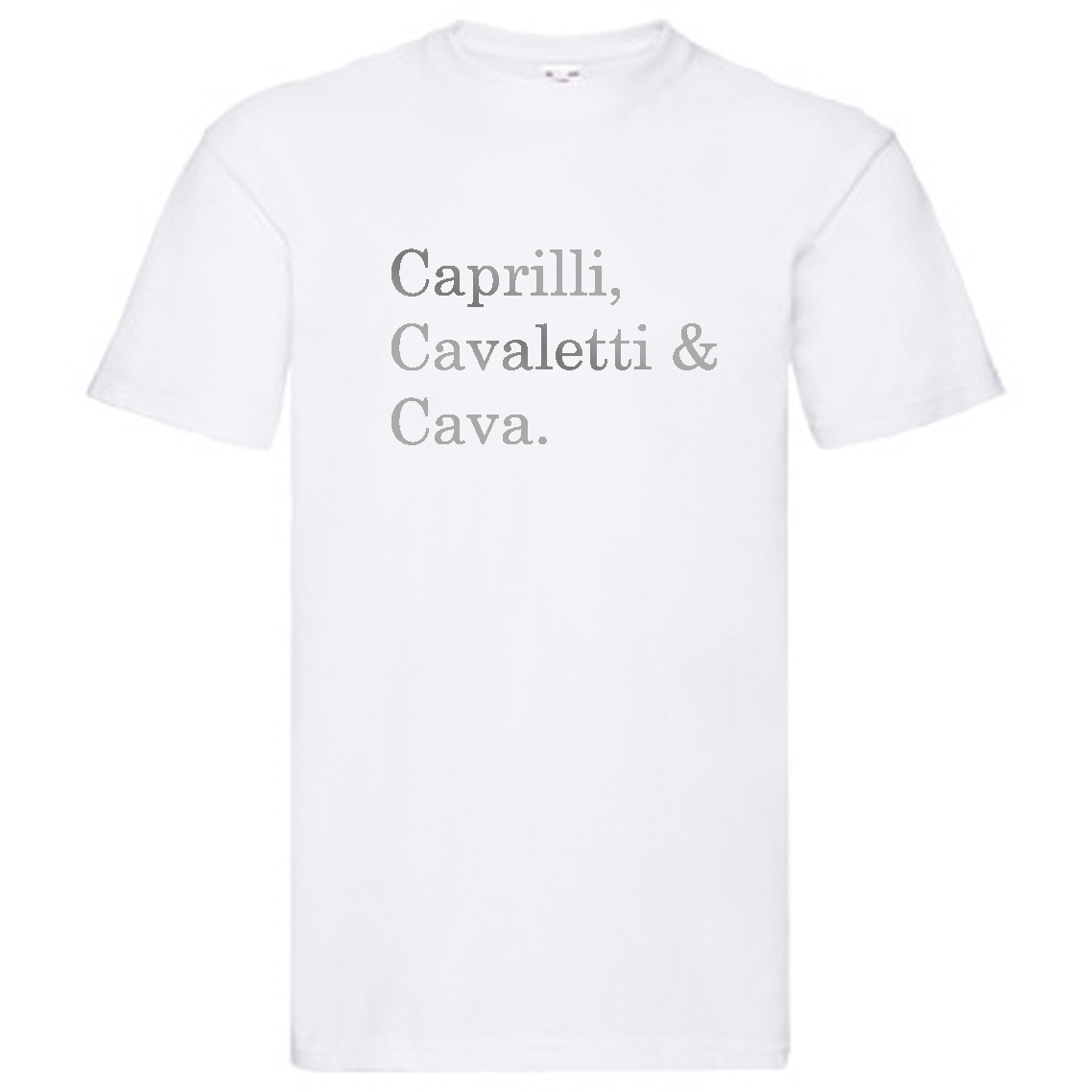 T-Shirt - "Caprilli, Cavaletti & Cava"