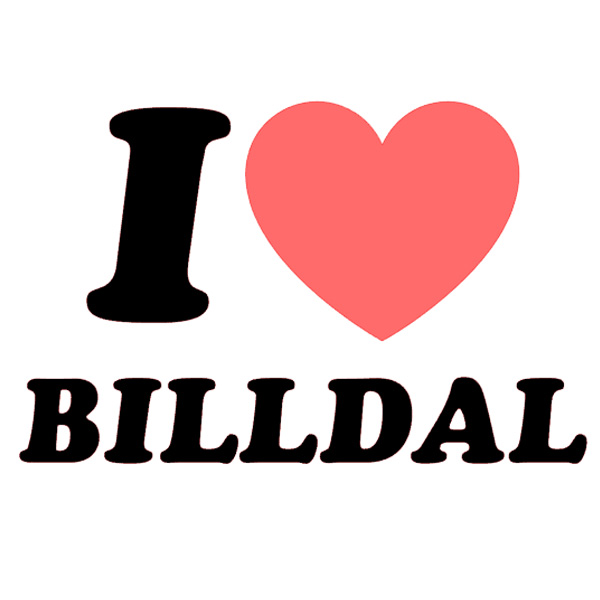 Bildekal - "I Love Billdal"