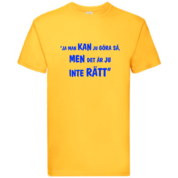 T-Shirt, "Inte rätt", Svenska Citat