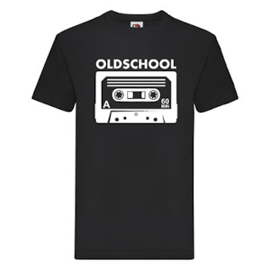 T-Shirt - "Oldschool", kassettband