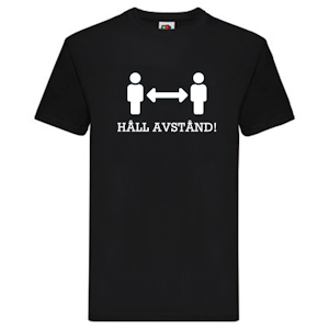 T-Shirt - Håll avstånd, Figurer med pil