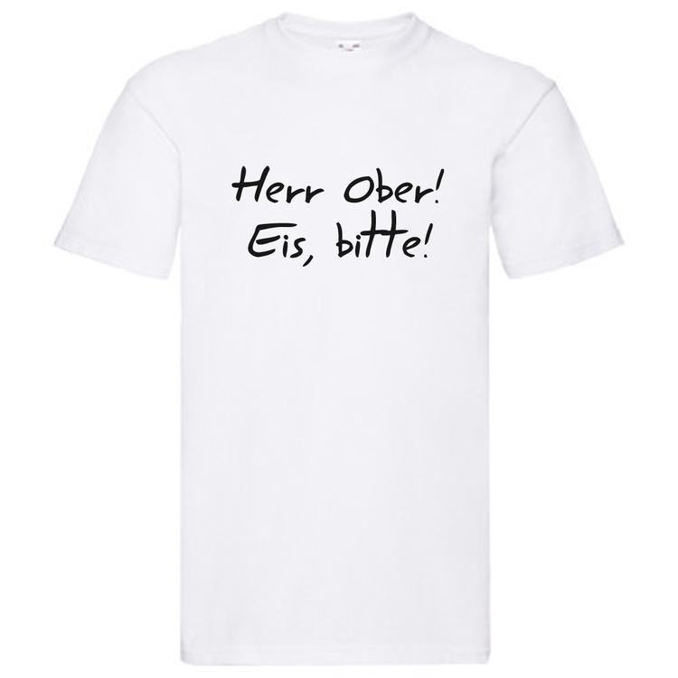T-Shirt, "Herr Ober, Eis bitte!", Svenska Citat