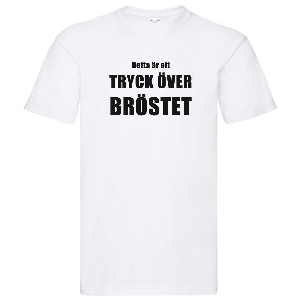 T-Shirt - TRYCK ÖVER BRÖSTET - Media - S