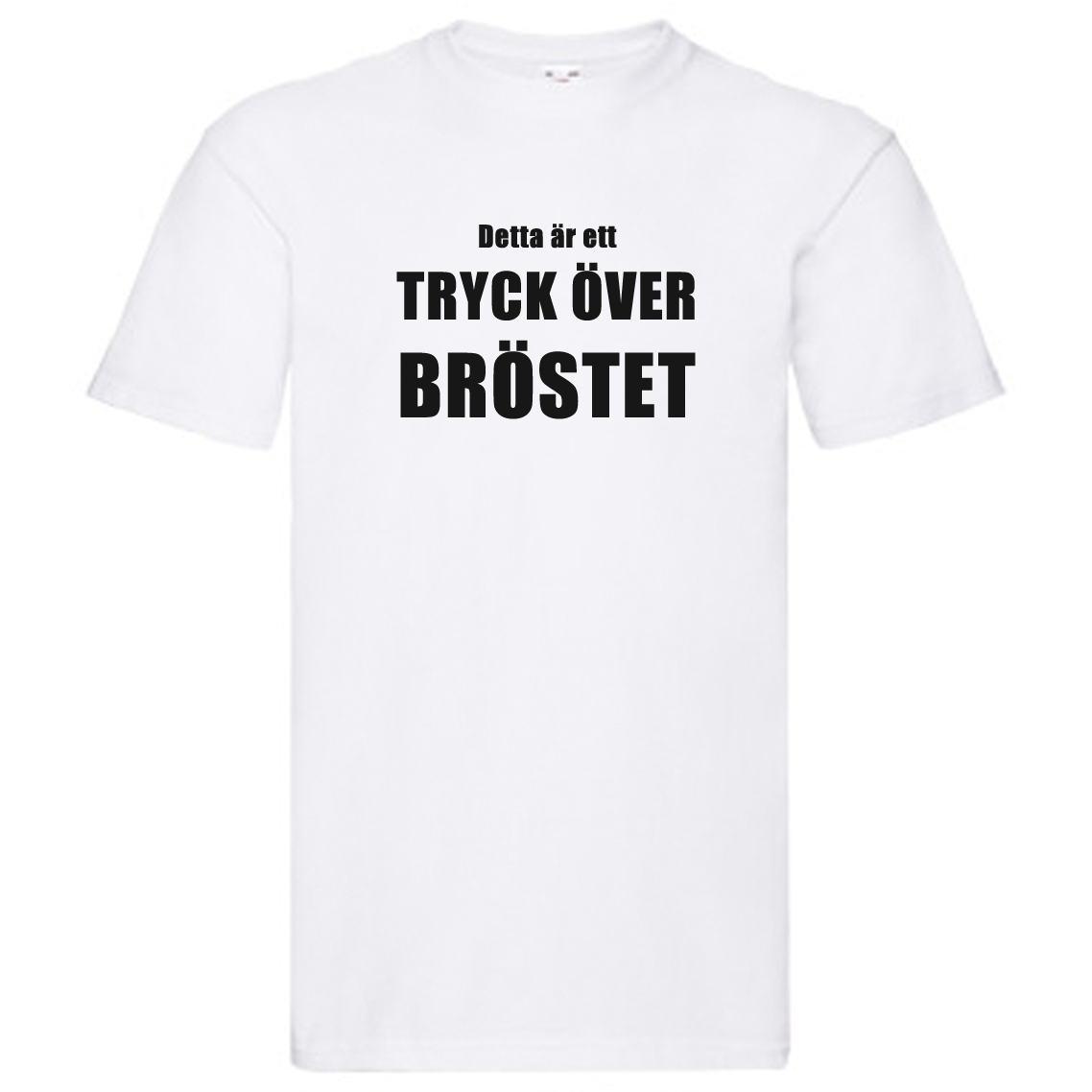 T-Shirt - TRYCK ÖVER BRÖSTET