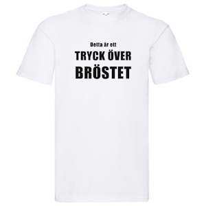 T-Shirt - TRYCK ÖVER BRÖSTET