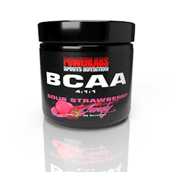 PowerLabs BCAA - Sour Strawberry Candy
