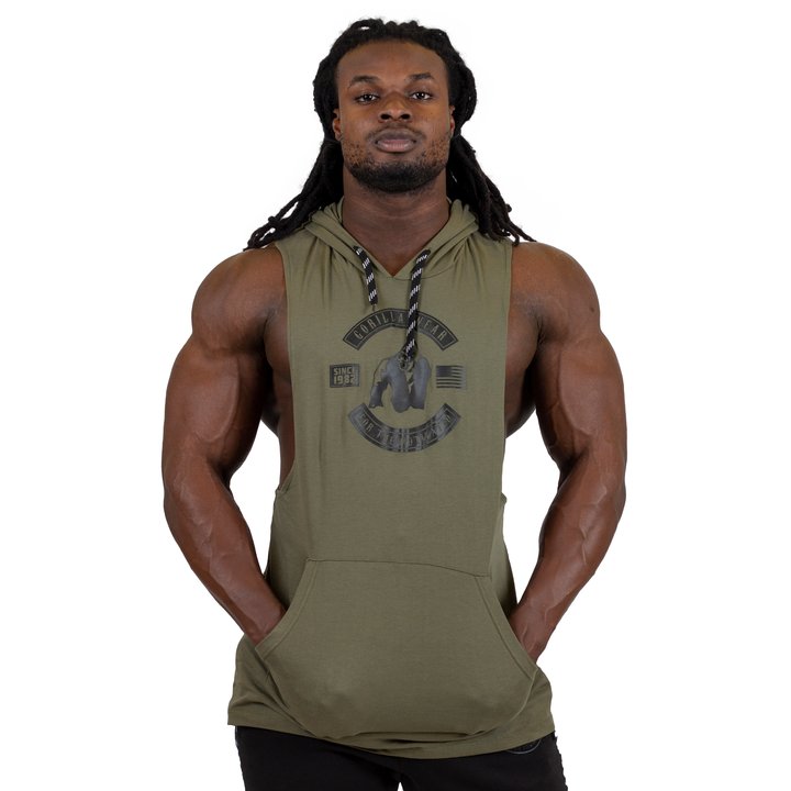Lawrence Hooded Tank Top, army green