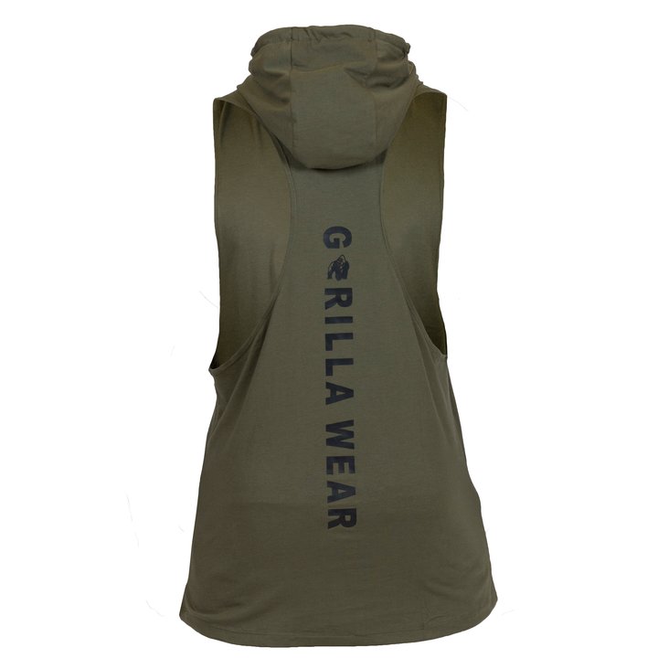Lawrence Hooded Tank Top, army green