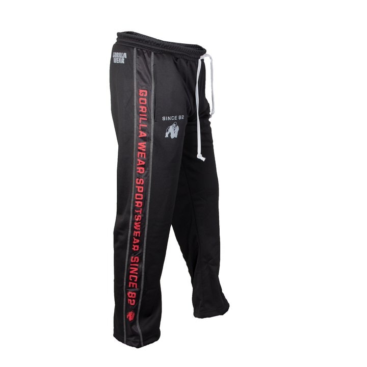 Functional Mesh Pants, black/red