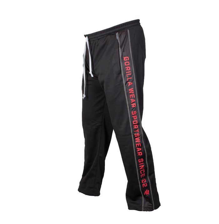 Functional Mesh Pants, black/red