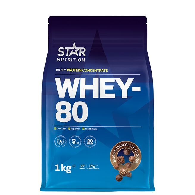 Star Nutrition - Whey 80 - Vassleprotein 1kg