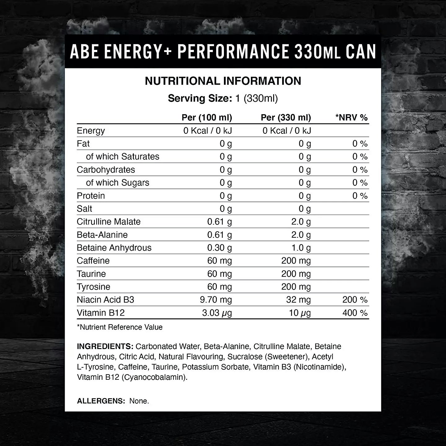Applied - ABE energy drink Pwo - 330ml