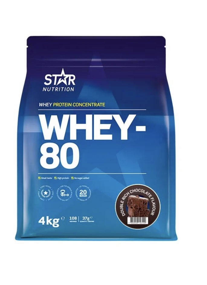 Star Nutrition - Whey 80 - Vassleprotein 4kg