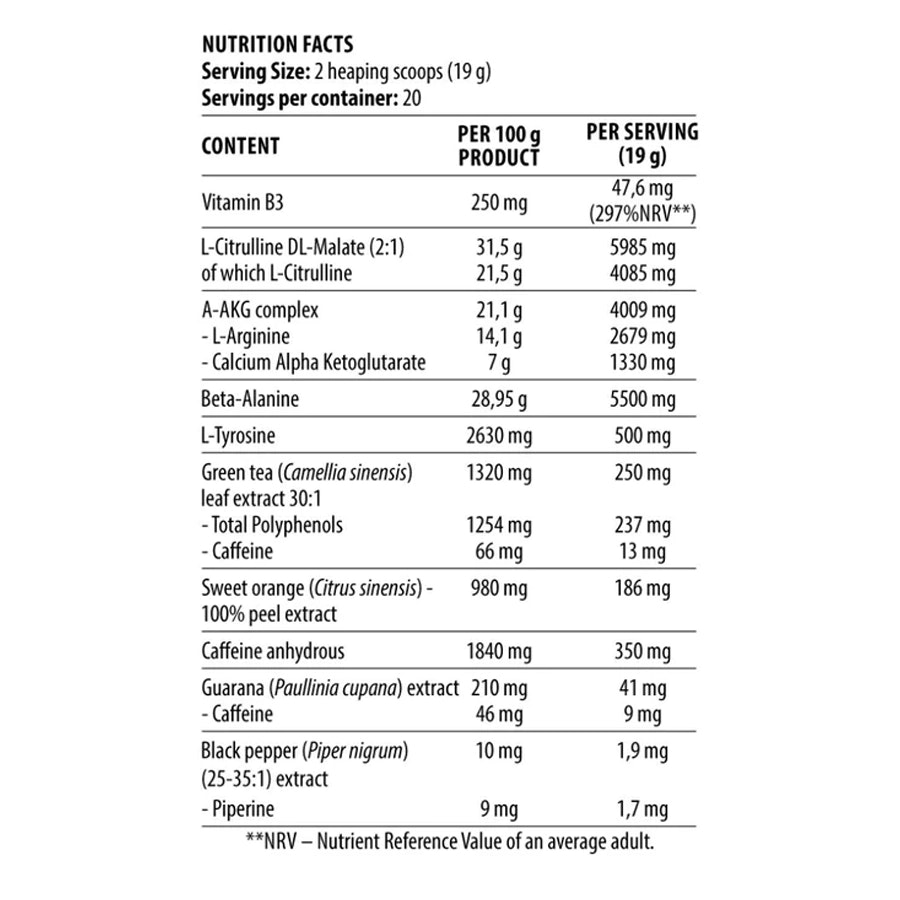 DY Nutrition - Blood & Guts Preworkout