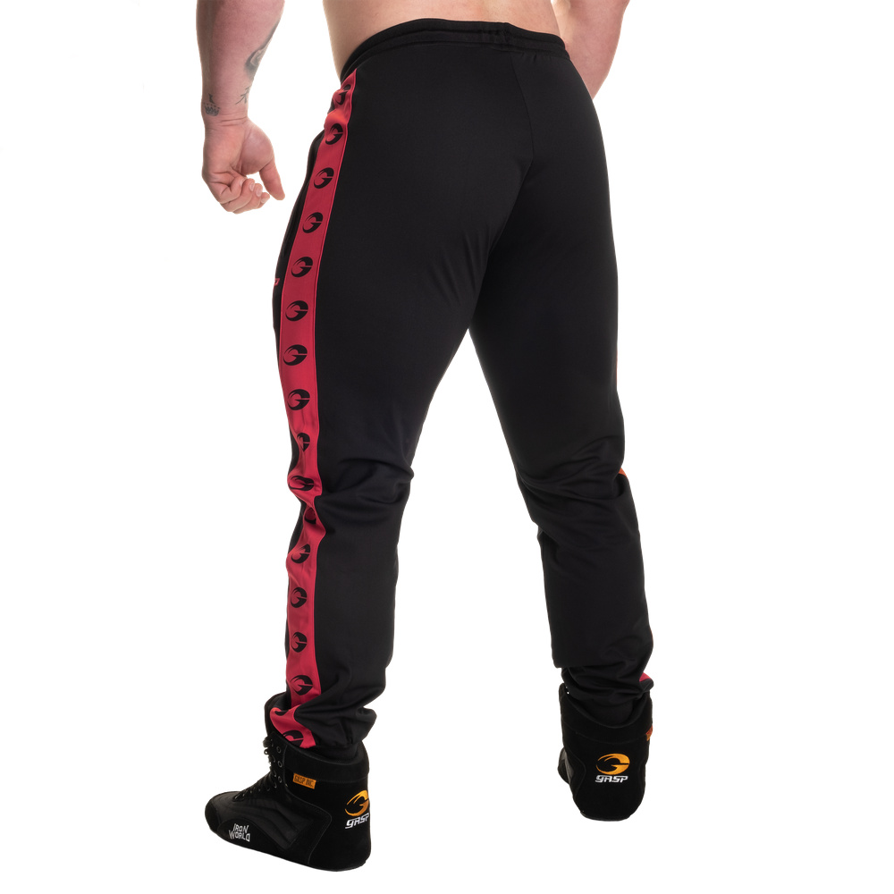 Gasp - Track Suit Pants, Black/Red