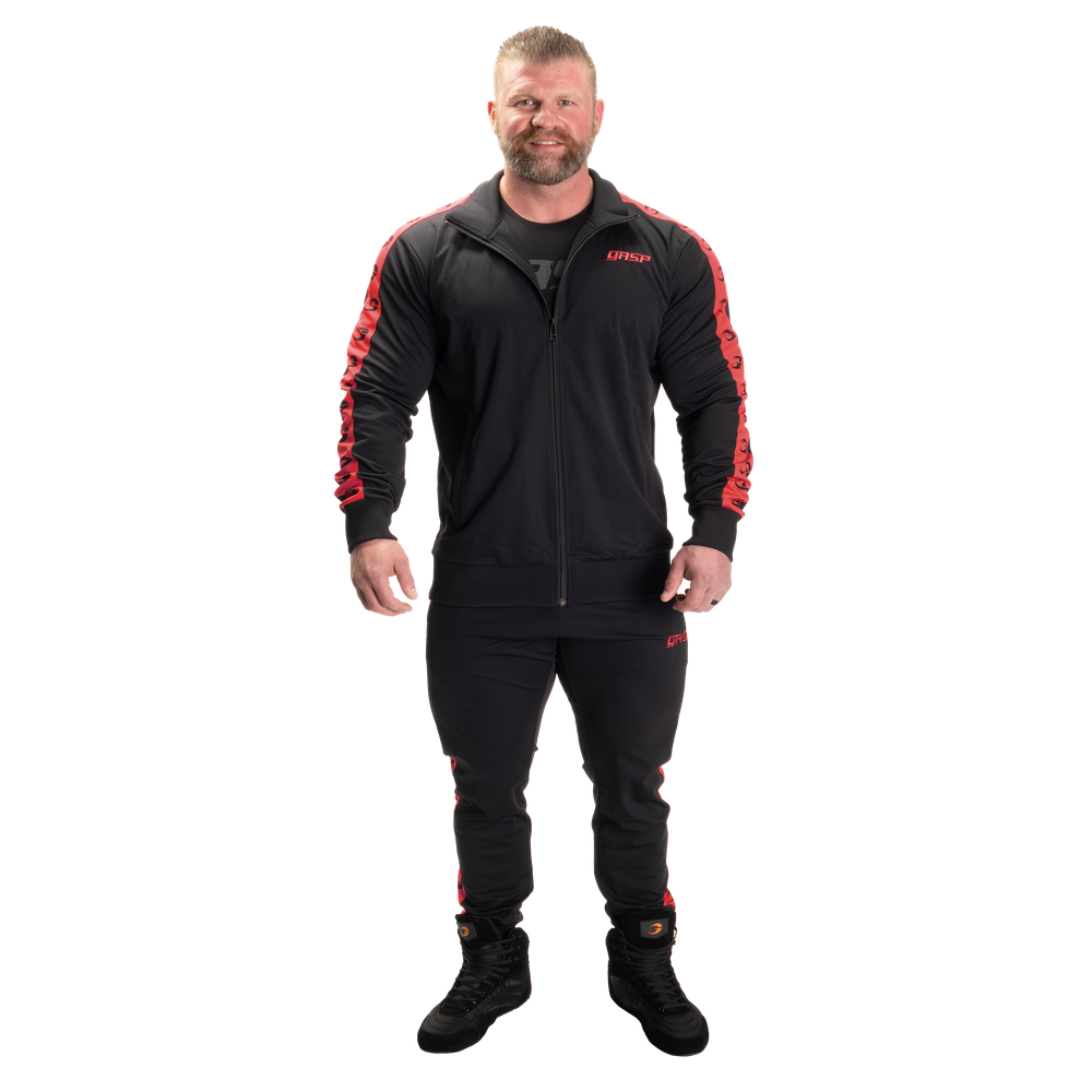 Gasp - Track Suit Pants, Black/Red