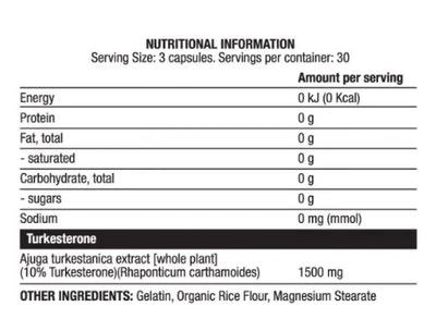 Chaos Crew Turkesterone - HIGH DOSE 500mg 90 Caps