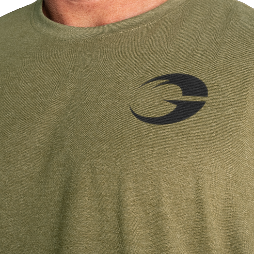 Gasp - Division Iron Tee, Army Green Melange