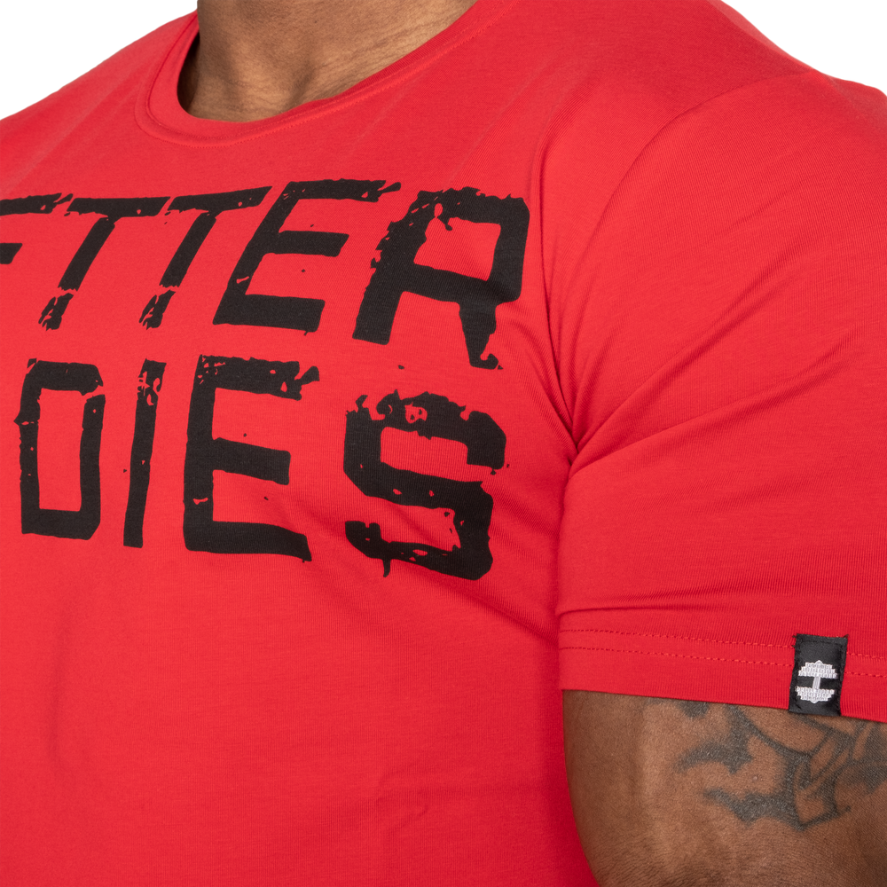 Better Bodies - Basic Tapered Tee, Chili Red