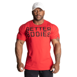 Better Bodies - Basic Tapered Tee, Chili Red