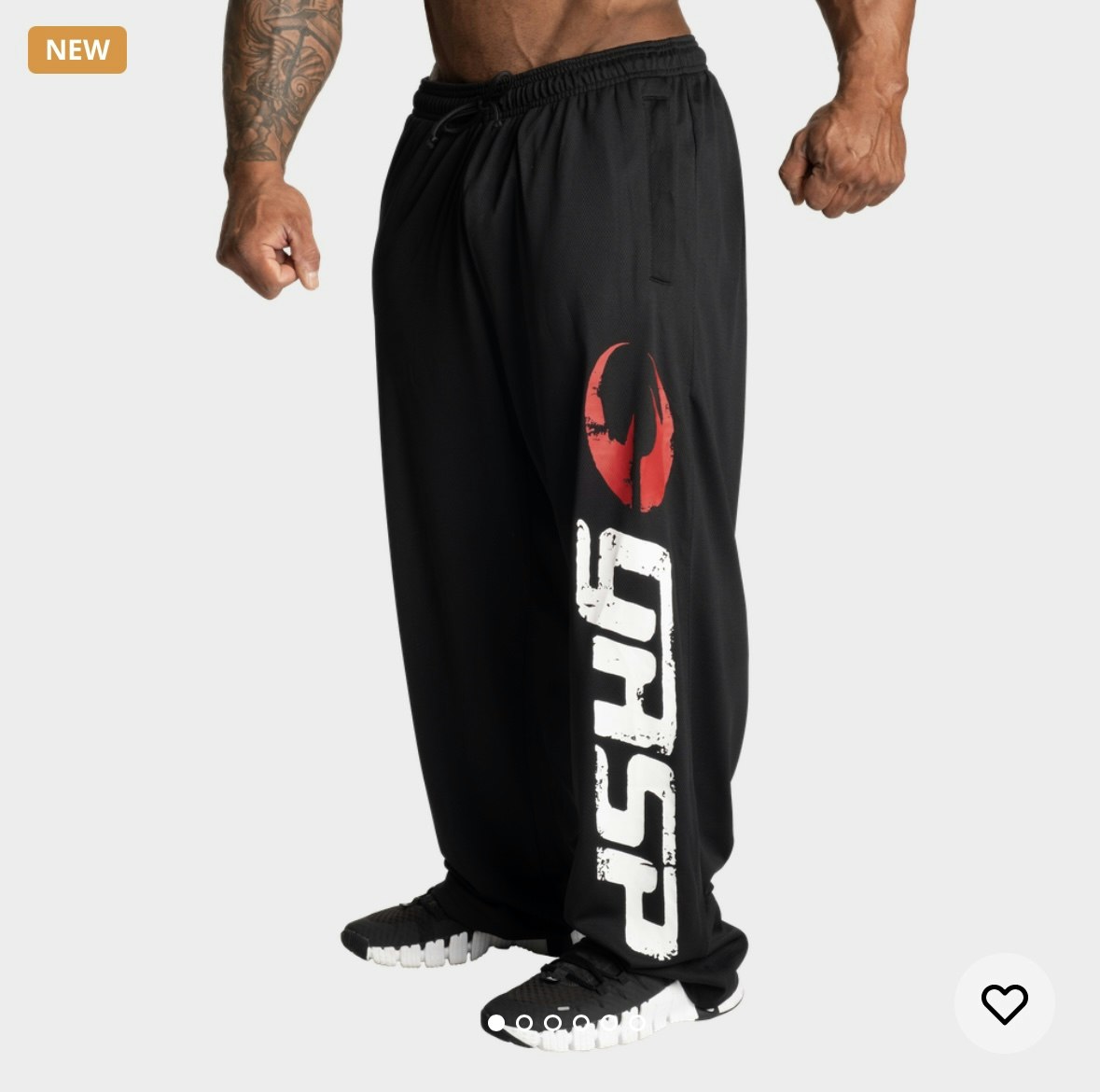 GASP - Original Mesh Pants, Black/Red