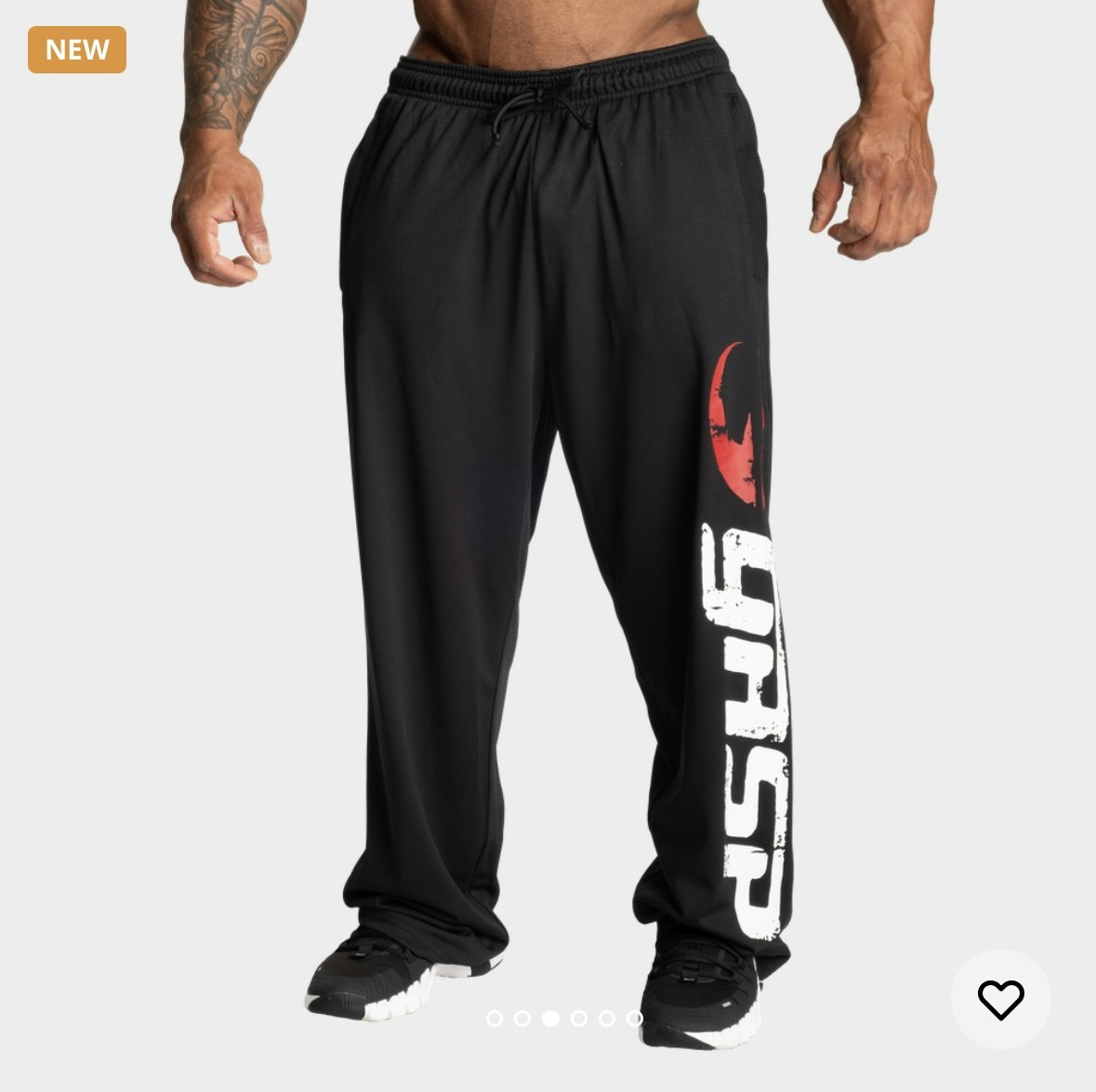 GASP - Original Mesh Pants, Black/Red