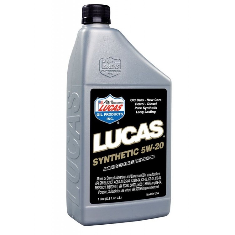 Lucas Synthetic High Performance Motor Oil 5W20