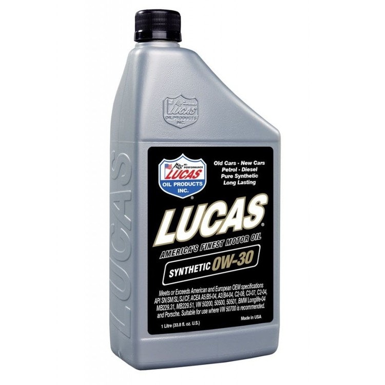 Lucas Synthetic High Performance Motor Oil 0W30