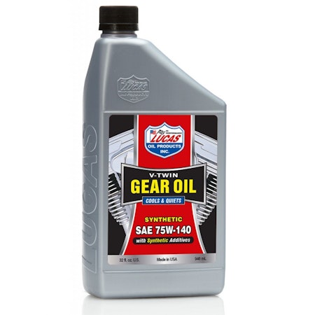 LUCAS Synthetic SAE 75W-140 V-TwinGear Oil 946ml