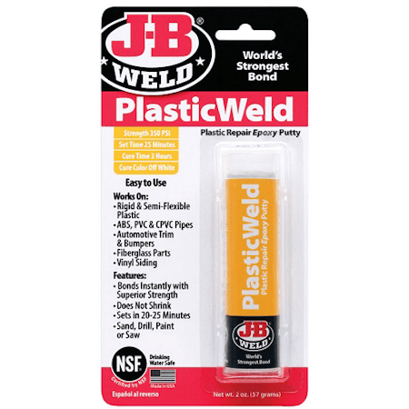 JB weld Plastic Weld