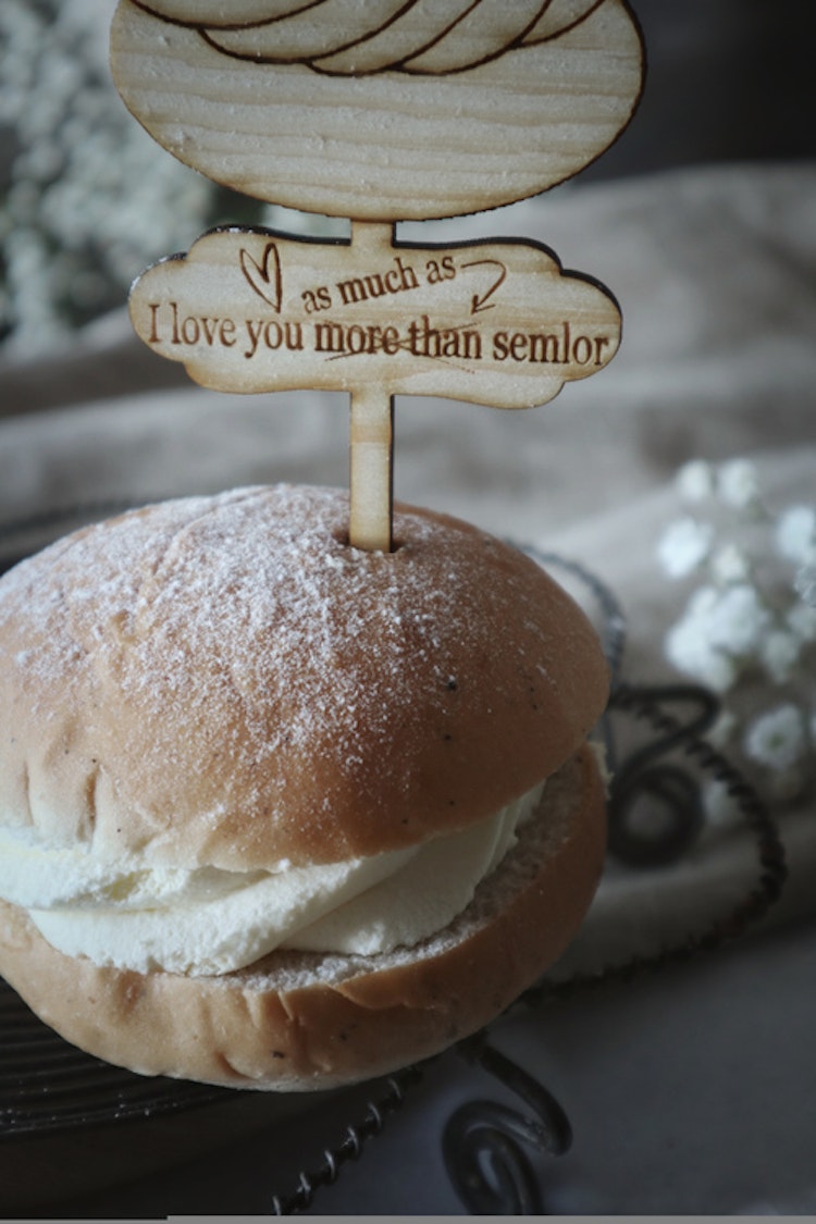 Semla - Skylt