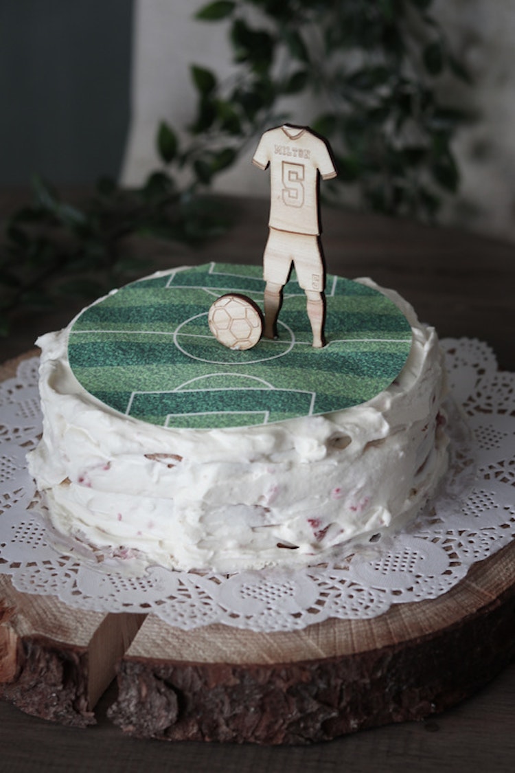 Fotbollspelare - Cake topper / tårtdekoration