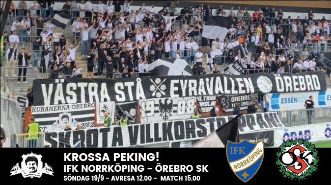 Norrköping away 19 september