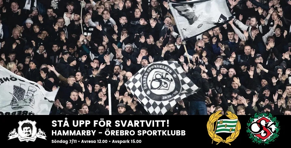 Hammarby away 7 november