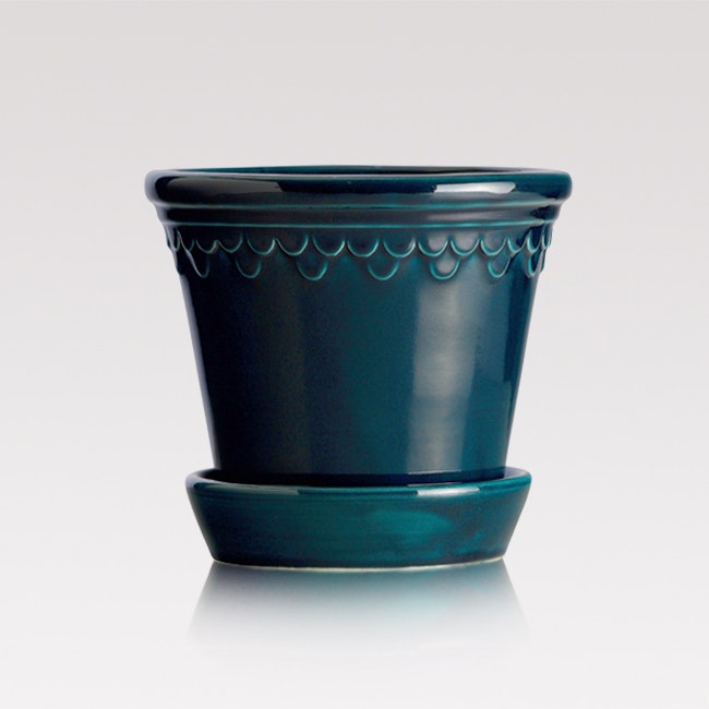 Glazed Flower Pot