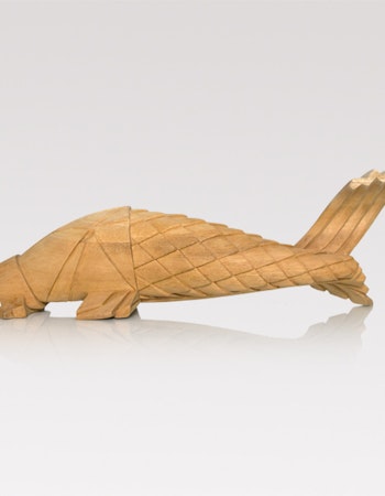 Hand-carved carp