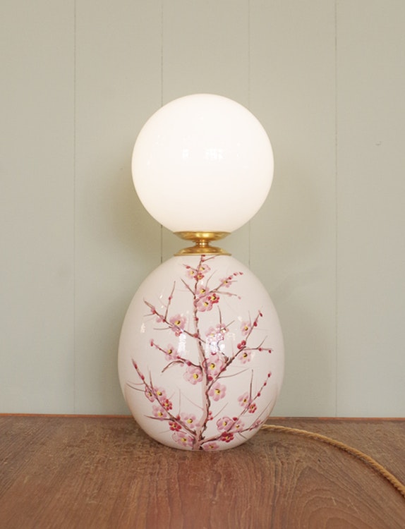 Up-cycled ceramic table lamps