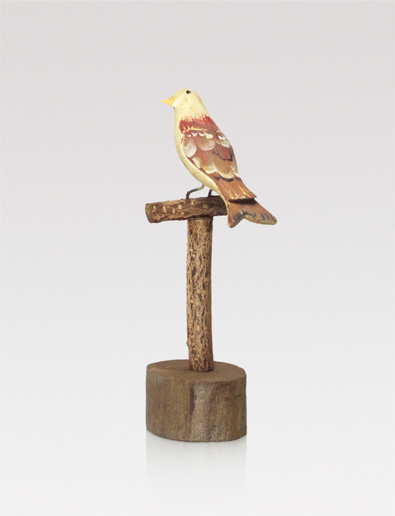 Handmade wooden bird