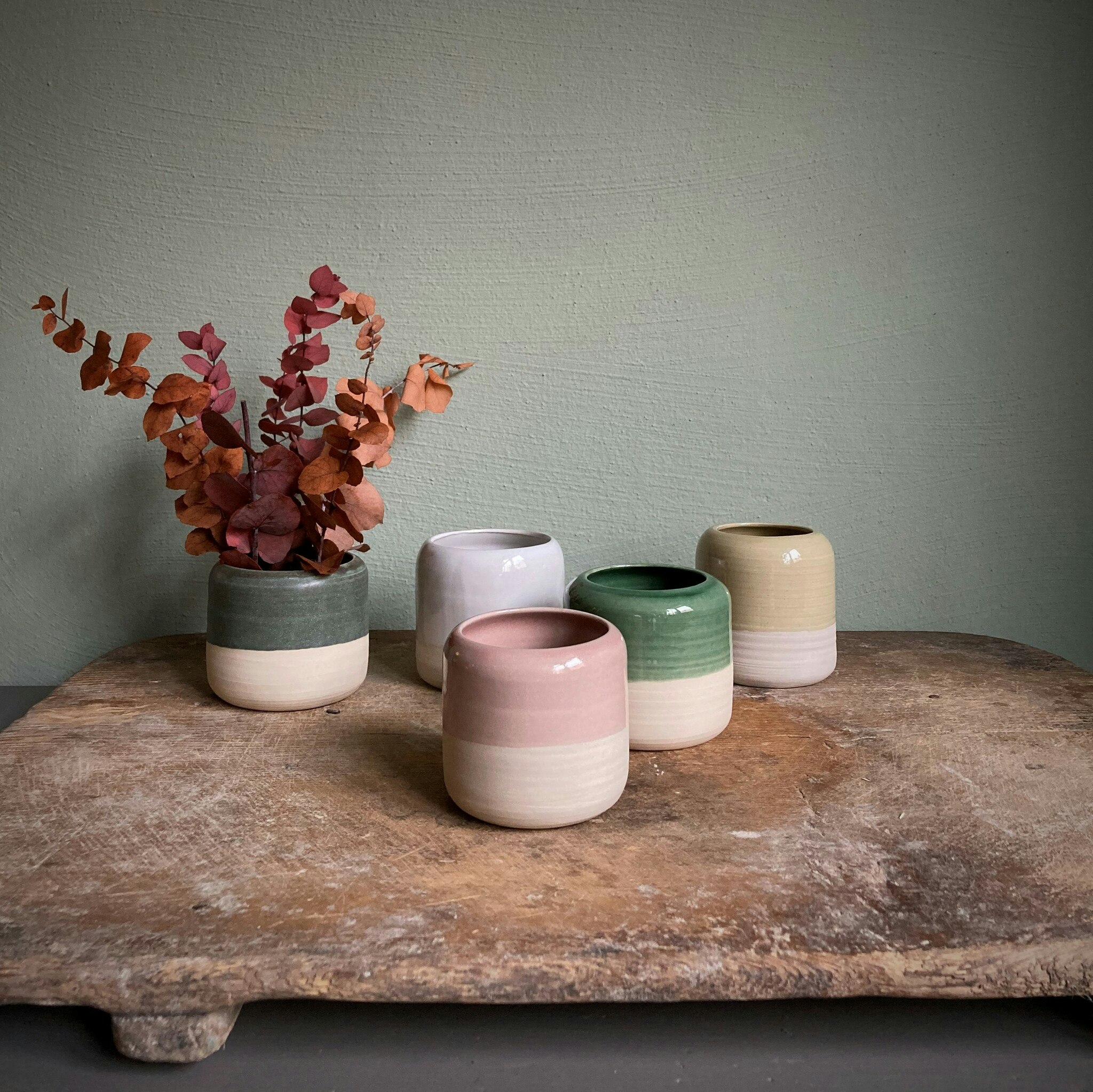 Handmade ceramic mini vase