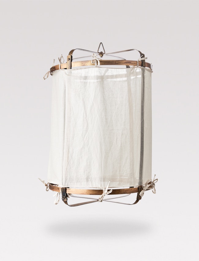 Metal & textile lantern