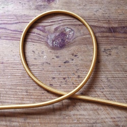 Round cable - gold rayon