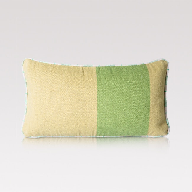 Handwoven wool cushion
