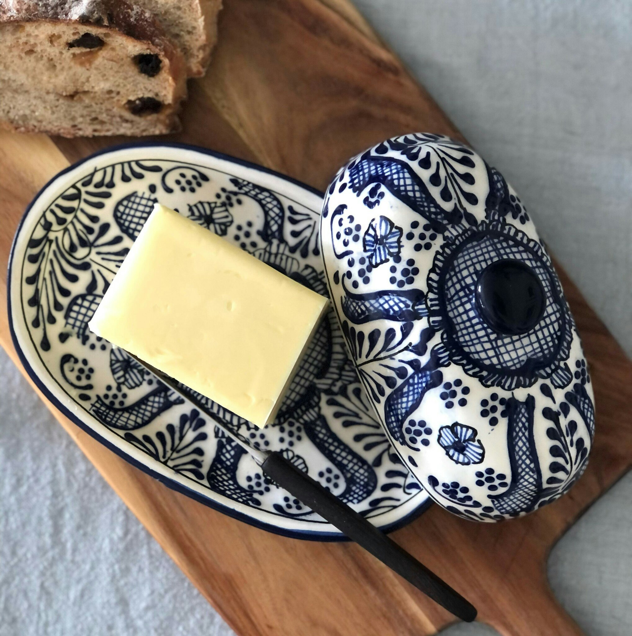 Handmade butter dish