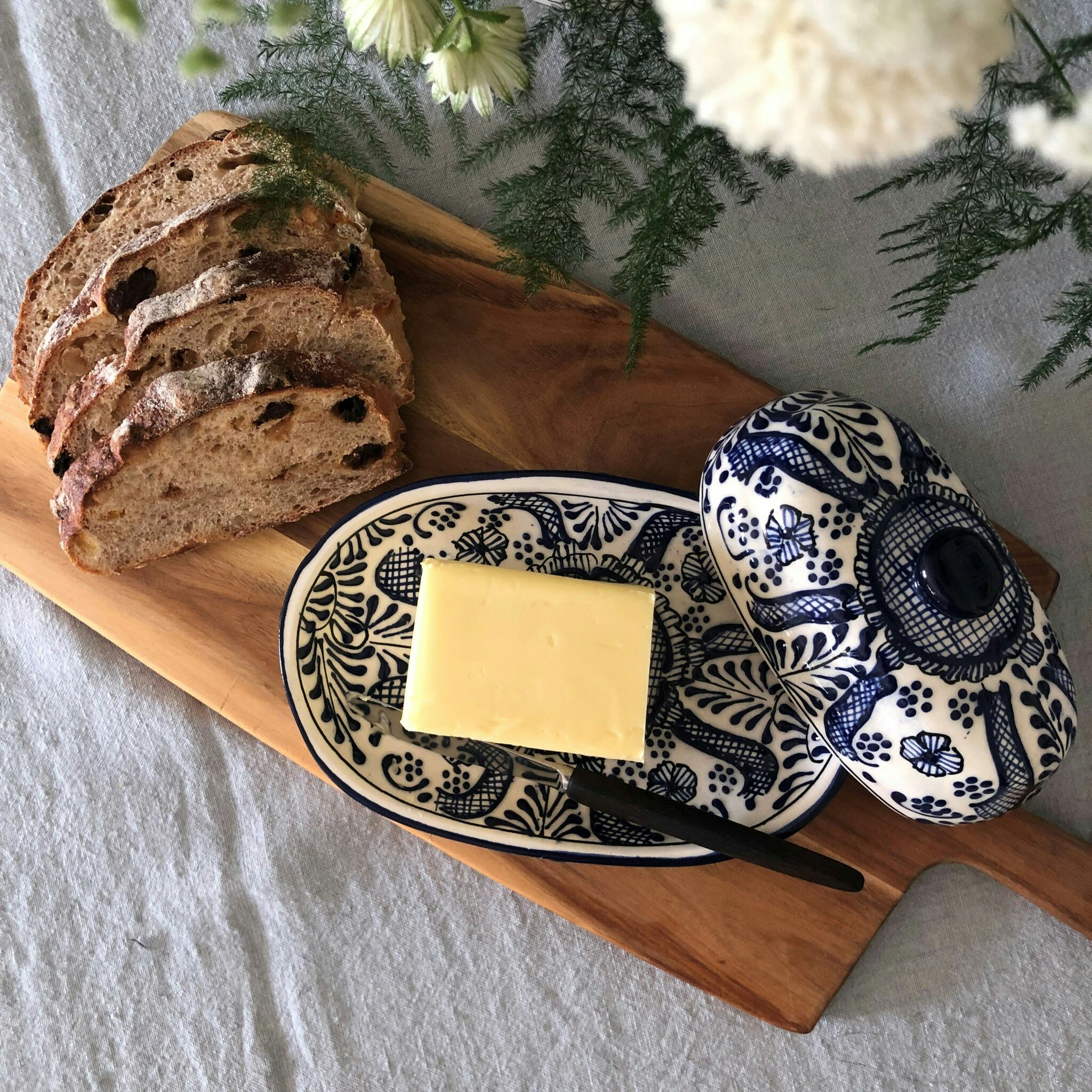 Handmade butter dish